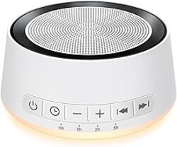 Sound Machine Night Light White Noise Machine with 30 Soothing Sounds 12 Colors Night Light Sleep Machine for Baby Kids Adults Brown Pink Nosie Machine with 32 Volume Levels for Office Home Travel
