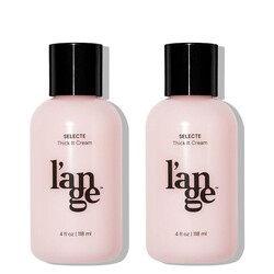 L'ANGE HAIR Selecte Thick It Cream | Volumizing Lightweight Styler Adds Texture Body & Definition | Ideal for Fuller Looking Styles | No Parabens or Sulfates | 4 Fl Oz (Pack of 2)