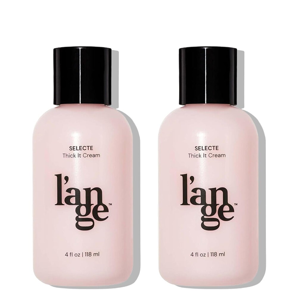 L'ANGE HAIR Selecte Thick It Cream | Volumizing Lightweight Styler Adds Texture Body & Definition | Ideal for Fuller Looking Styles | No Parabens or Sulfates | 4 Fl Oz (Pack of 2)