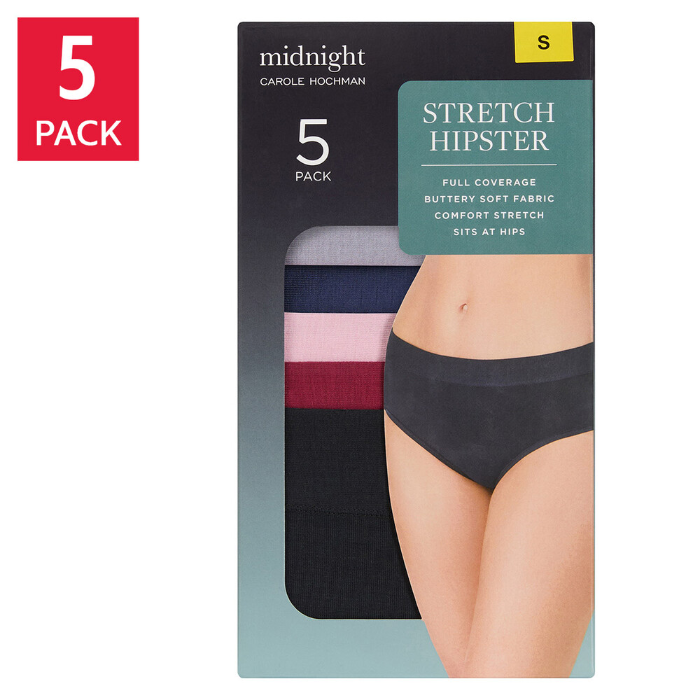 Carole Hochman Midnight Women's Hipster, 5-pack