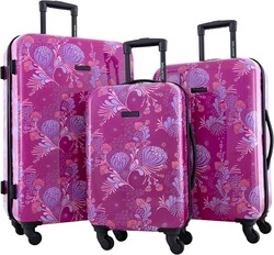 Bella Caronia 3 Piece or 20" Carry-On Set Voguish Luggage Set, Style Flora, 3 Piece Set