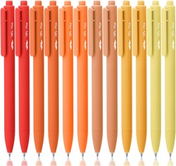 Mr. Pen- Retractable Gel Pens, 12 Pack, Black Ink, Summer Morning Barrel | Fine Point 0.5mm, Fast Dry, Smooth Writing, Cute Pens for Drawing, Writing Planner and School Supplies