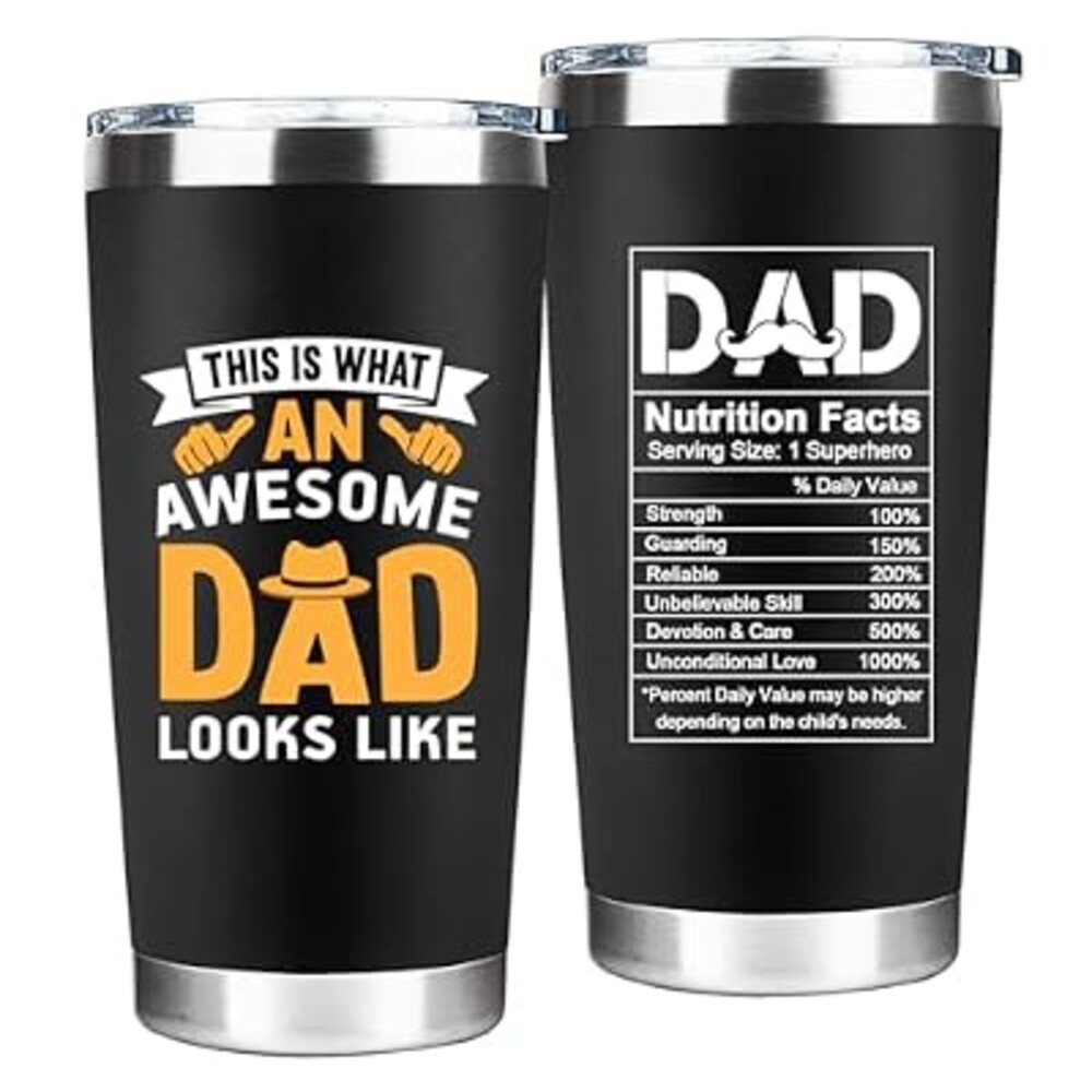 YXOTJHS Dad Tumbler, Fathers Day Cup Gifts From Daughter Son Wife, Father's Day, Christmas,Birthday Gifts, Cool Funny Gift For Dad