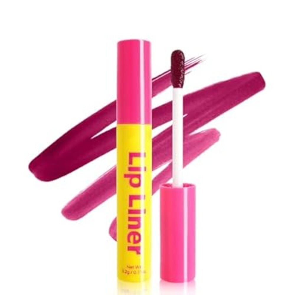 Lip Stain Peel Off, Lip Liner Long Lasting Waterproof & Highly Pigmented Color, Lip Liner Stain Nourishing New Matte Finish Formula, Create A Natural Lip Color (Berry, 0.11 Fl Oz (Pack of 1))