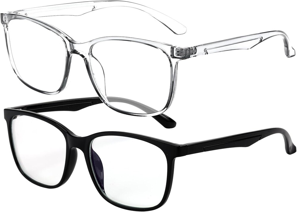 Blue Light Blocking Glasses Square Fashion Computer/Gaming/TV/Phone-Blue Light Filtering for Men and Women