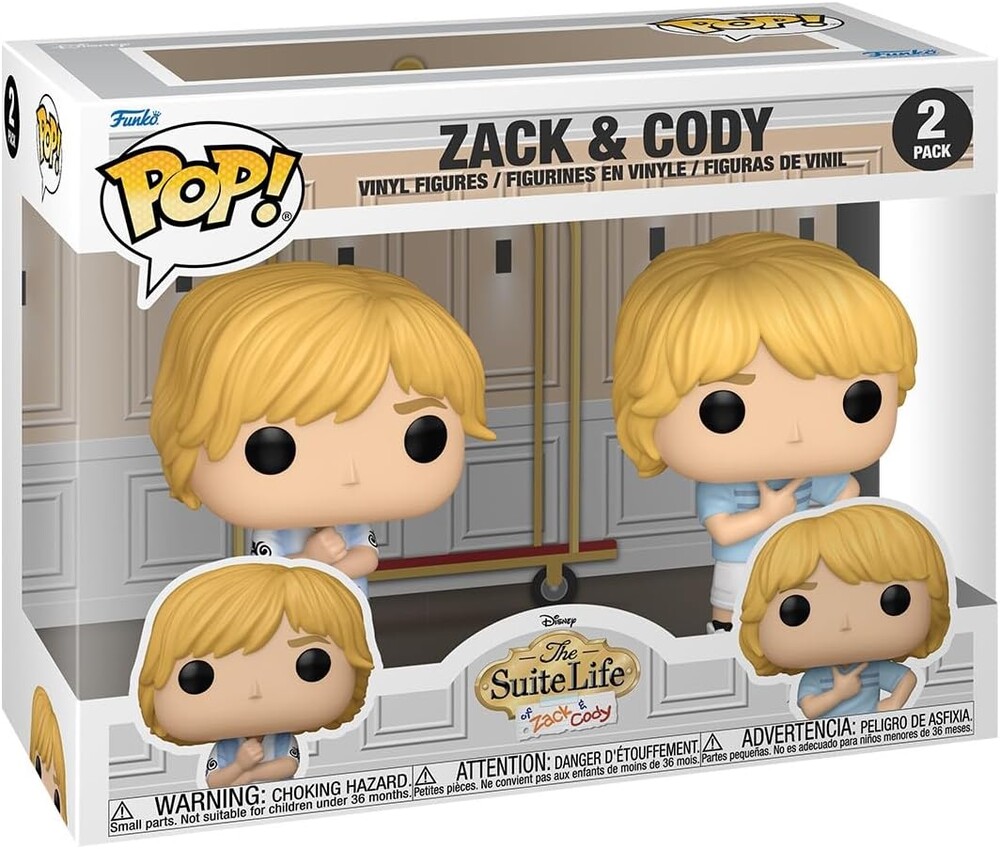 Funko Pop! Disney: Suite Life of Zack and Cody - Zack & Cody, 2-Pack - Collectable Vinyl Figure - Gift Idea - Official Merchandise - Toys for Kids & Adults