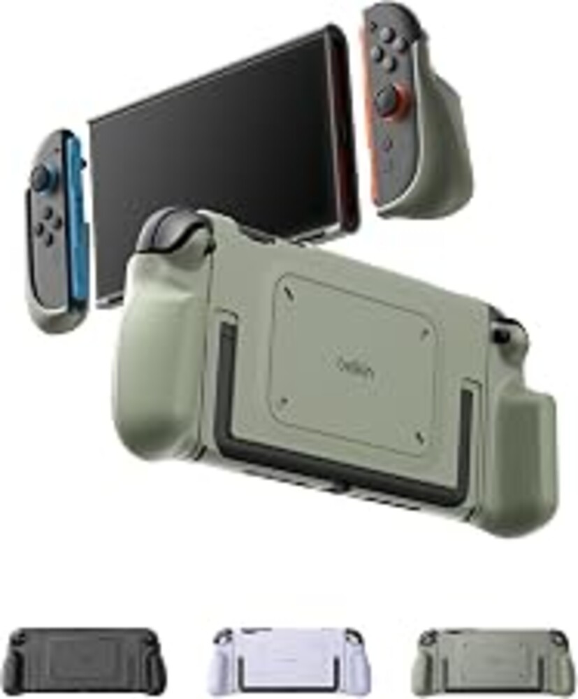 Belkin Nintendo Switch 2 Case Grip, Dockable & Quick-Release Design, Ergonomic Non-Slip, Kickstand Compatible Protective Case, Detachable & Comfortable Joy-Con 2 Handheld Grip, Travel Controller case