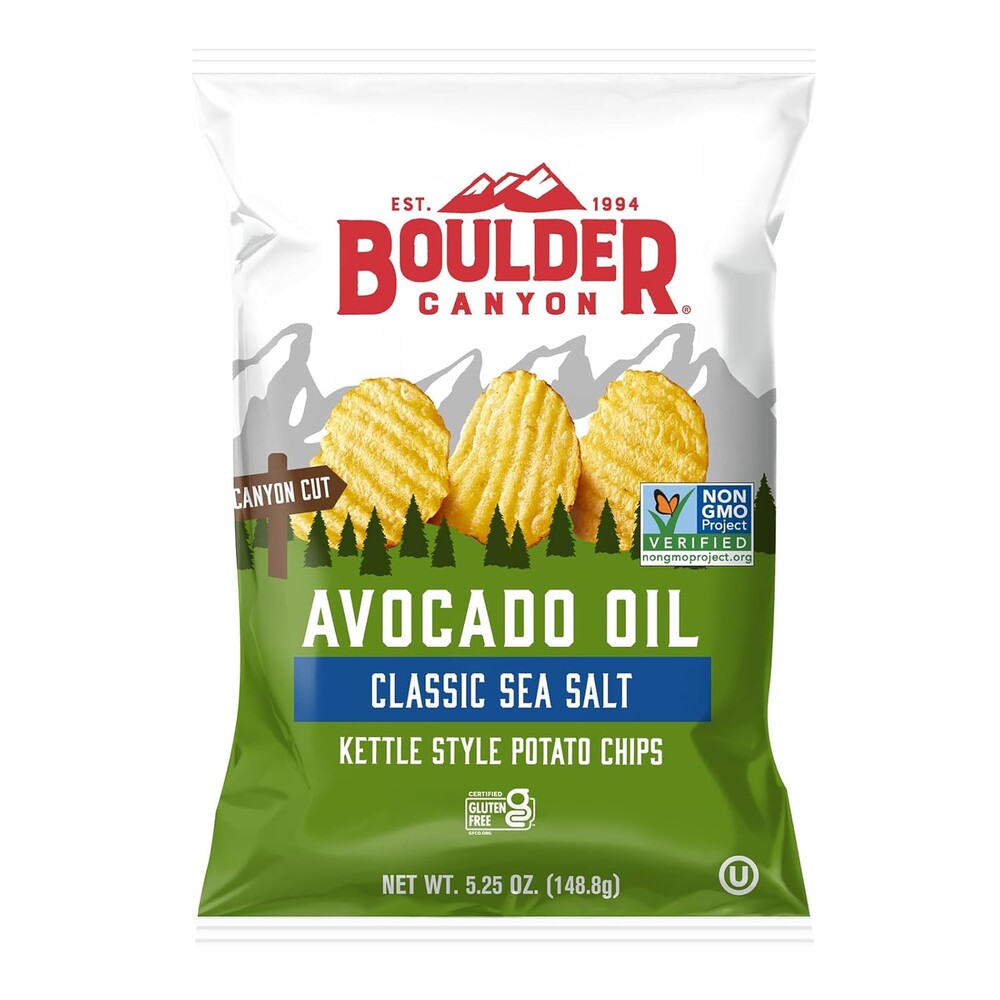 Boulder Canyon, Avocado Oil Sea Salt Potato Chips, 5.25 Ounce