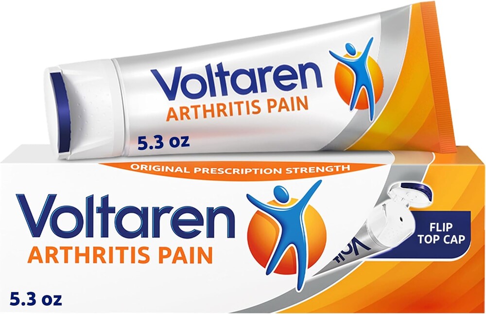Voltaren Arthritis Pain Relief Gel, Diclofenac Sodium, 1% (NSAID), Clinically Proven Powerful Pain Reliever with Easy Open Flip Top Cap, No Prescription Needed, 150 g