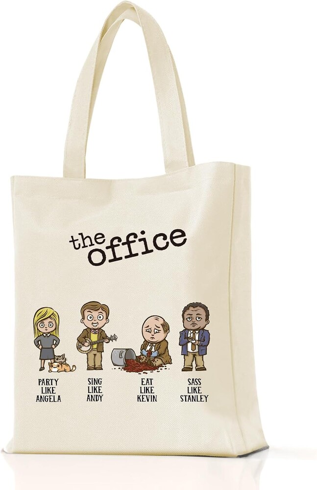 Canvas Tote Bag, The Office Merch Reusable Tote Bag with Wide Base