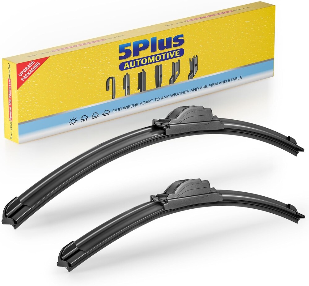 5 PLUS 26" and 18" Windshield Wiper Blades(Pack Of 2), All-Season Performance Automotive Replacement Windshield Wiper Blades for My Car