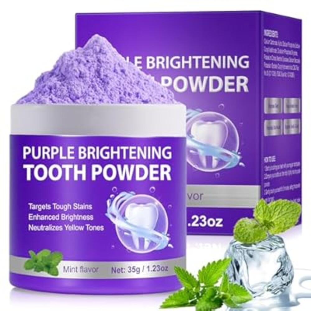 Teeth Whitening Powder, Removes Stains, Teeth Whitening, Toothpaste Whitening Powder for Coffee, Tea, Food, Wine, Keeps Breath Fresh, Promotes Oral Health,No Sensitivity, 35g