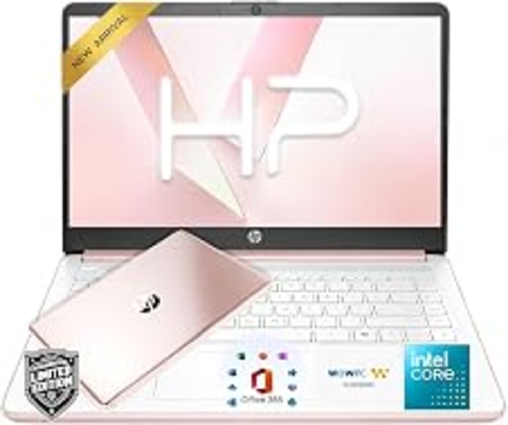 HP 14" Everyday Laptop • Copilot AI • Intel 4-Core N150 Processor • 4GB RAM,128GB SSD + 1TB Cloud Storage • Windows 11 • Microsoft 365 • Long Battery Life • Thin & Portable