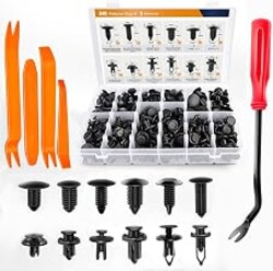 GOOACC 240PCS Bumper Retainer Clips Car Plastic Rivets Fasteners Push Retainer Kit 12 Popular Sizes Auto Push Pin Rivets Set -Door Trim Panel Fender Clips for GM Ford Toyota Honda Chrysler