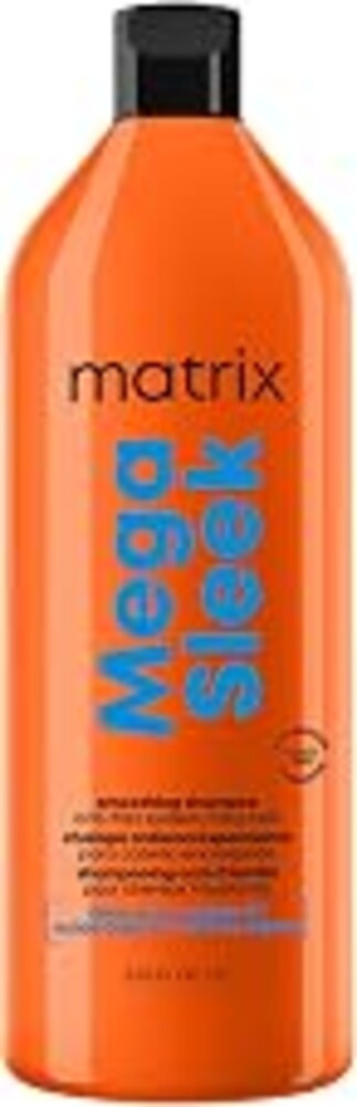 Matrix Mega Sleek Anti-Frizz Shampoo - 96H Frizz Control, 12x Smoother Hair, and Professional Hydration, With Oleic Acid and Jojoba Oil, For All Hair Types