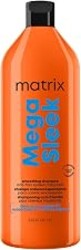 Matrix Mega Sleek Anti-Frizz Shampoo - 96H Frizz Control, 12x Smoother Hair, and Professional Hydration, With Oleic Acid and Jojoba Oil, For All Hair Types