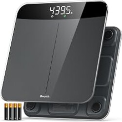 Ovutek Bathroom Scales Digital Weight, Topnotch Quality 450lb Weight Scale, Most Accurate to 0.05lb, Automatic Weighing Scale for Body Weight, Baby, Pet, Larger LED, Sturdy and Durable Base Machine