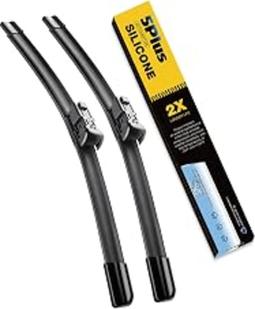 5 PLUS® Silicone Wiper Blades 22 inch 2 Pack Replacement For 2018-2014 CHEVY Silverado 1500 2500 3500 HD/2018-2014 GMC Sierra,Automotive Replacement Windshield Wipers With Water Repellent.
