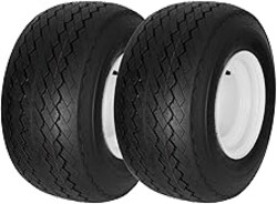 2 Pack 18x8.50-8 Golf Cart Tires with Wheel Assembly, 4-Lug 4" Center Hub, Compatible with Club Car, Cushman, E-Z-GO Golf Carts