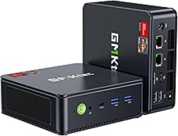 GMKtec M6 Ultra Gaming Mini PC Ryzen 7640HS (Upgraded 6600H/ 6800U), 32GB RAM DDR5 1TB SSD Dual NIC LAN 2.5GbE Desktop Computers Office Home, Triple 4K Display, WiFi 6, USB4, BT 5.2, DP, HDMI 2.0