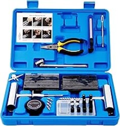 AUTOWN Flat Tire Repair Kit 68pcs, Heavy Duty Tire Plug Kit to Fix Puncture | Universal Tire Plug Patch Tool Set with Case for Car, Truck, Motorcycle, ATV, RV, SUV, Tractor, Trailer Emergency Repair