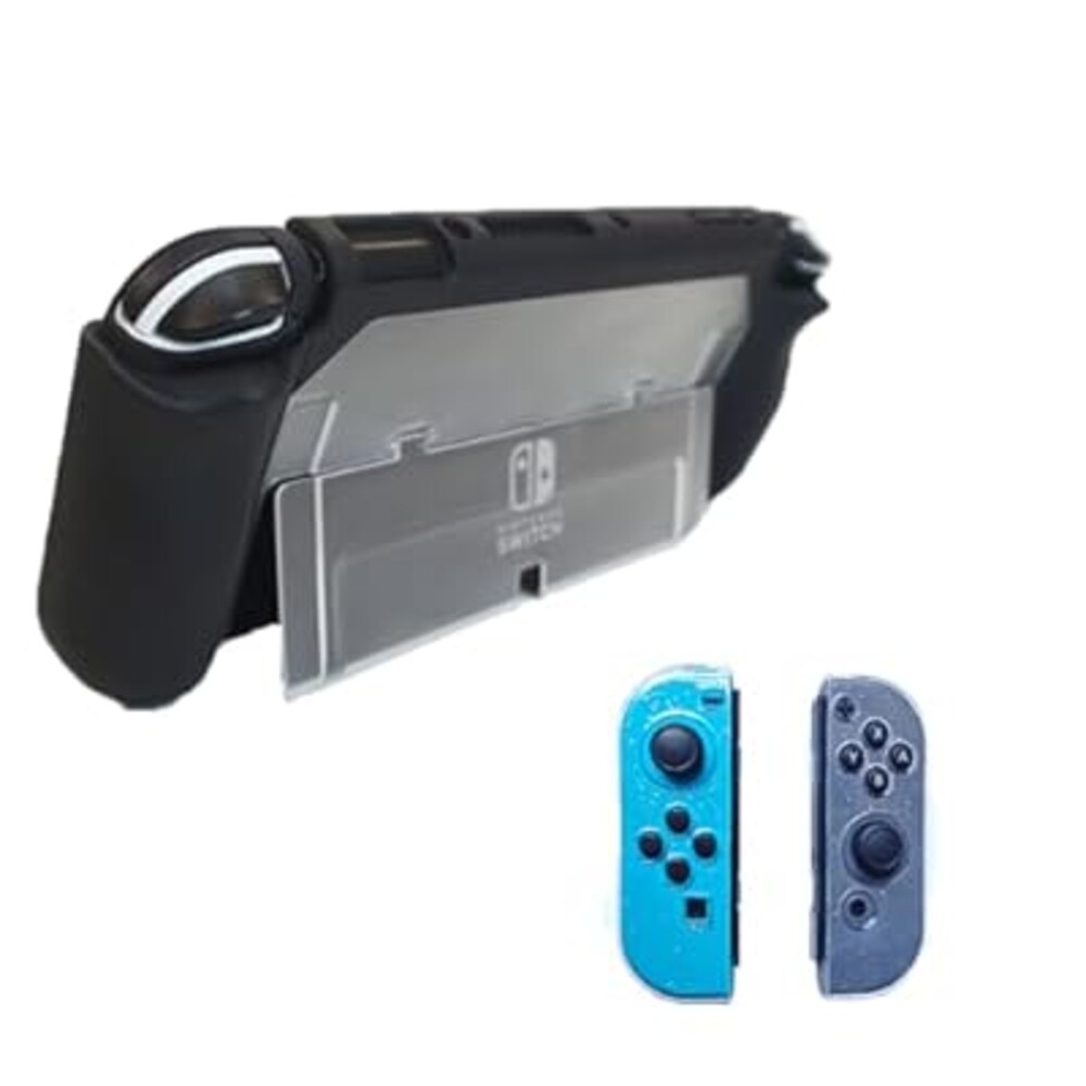 LEPEYMDA Protective Case for Switch OLED 2021, Anti-Scratch and Drop-Resistant Bling Soft TPU Joycon Case and Switch OLED TPU Protective Case