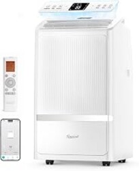 Snocod Portable Air Conditioners, 16000 BTU Cooling for 800 Sq ft, 5-in-1 with Drainage-Free Cooling, Fan, Dehumidifier, Sleep Mode, APP & Remote Control, Quiet 40 dB, Window Installation Kit