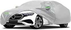 Car Cover Fit for Mercedes Benz E-Class Sedan E300 E350 E450/E43 E53 E63 AMG (2006-2026), Migaven Waterproof Full Exterior Cover Sun Rain Protection with Door Zipper