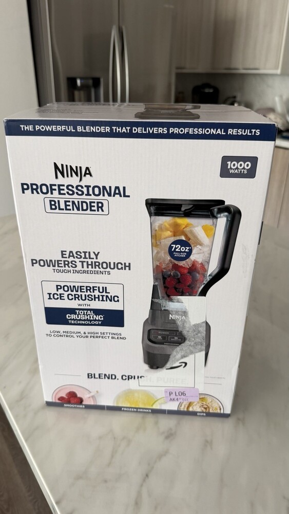 Ninja Professional Blender 1000 Black, 1000W, Total Crushing Technology