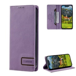 Dteck for iPhone 13 Case Wallet with RFID Blocking Credit Card Holder, Premium PU Leather Magnetic Flip Folio Shockproof Protective Cover for Women Men,Purple