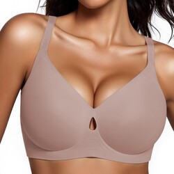 UIMERO Jelly Bras for Women Wireless Womens Bras No Underwire Supportive Comfortable Everyday Seamless Tshirt Bra