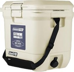 Coleman Pro Heavy-Duty 25qt Ultra-Light Premium Hard Cooler, Extra-Thick Insulation Keeps Ice up to 3 Days, 36-Can Capacity