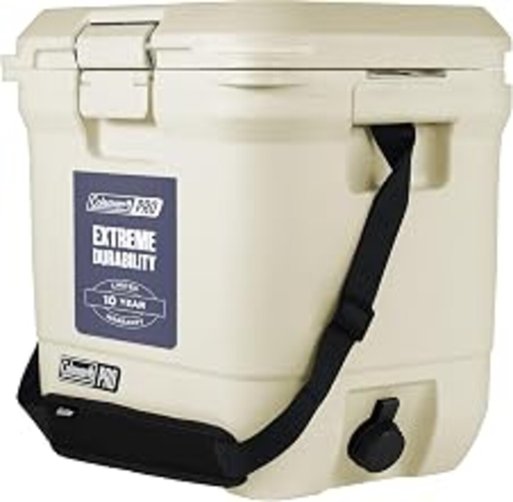 Coleman Pro Heavy-Duty 25qt Ultra-Light Premium Hard Cooler, Extra-Thick Insulation Keeps Ice up to 3 Days, 36-Can Capacity