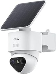 aosu T2 Ultra 4K Security Cameras Wireless Outdoor, TrueColor Night Vision, AI Triple Detection, 360° Auto Tracking, Solar Powered WiFi Camera for Home Security, 1Pack