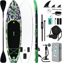 FunWater Inflatable Stand Up Paddle Board with Premium SUP Paddleboard Accessories, Anti-Slip EVA Deck, 11'6''/11'/10'6'' Paddle Boards for Adults & Youth of All Skill Levels
