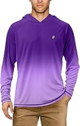 Roadbox UPF 50+ Fishing Shirts for Men, Long Sleeve UV Sun Protection Hoodie, Outdoor Hiking Running Swimming Rash Guard