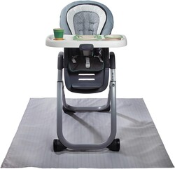 Graco Splat Mat for Under High Chair and Arts and Crafts, 50" X 50" Baby Anti-Slip Food Splash and Spill Mat for Eating Mess, Waterproof Floor Protector and Table Cloth