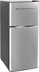 Frigidaire EFR451 Refrigerator with Top Freezer - 2 Door Fridge with 4.6 Cu Ft, Platinum Series, Stainless Steel