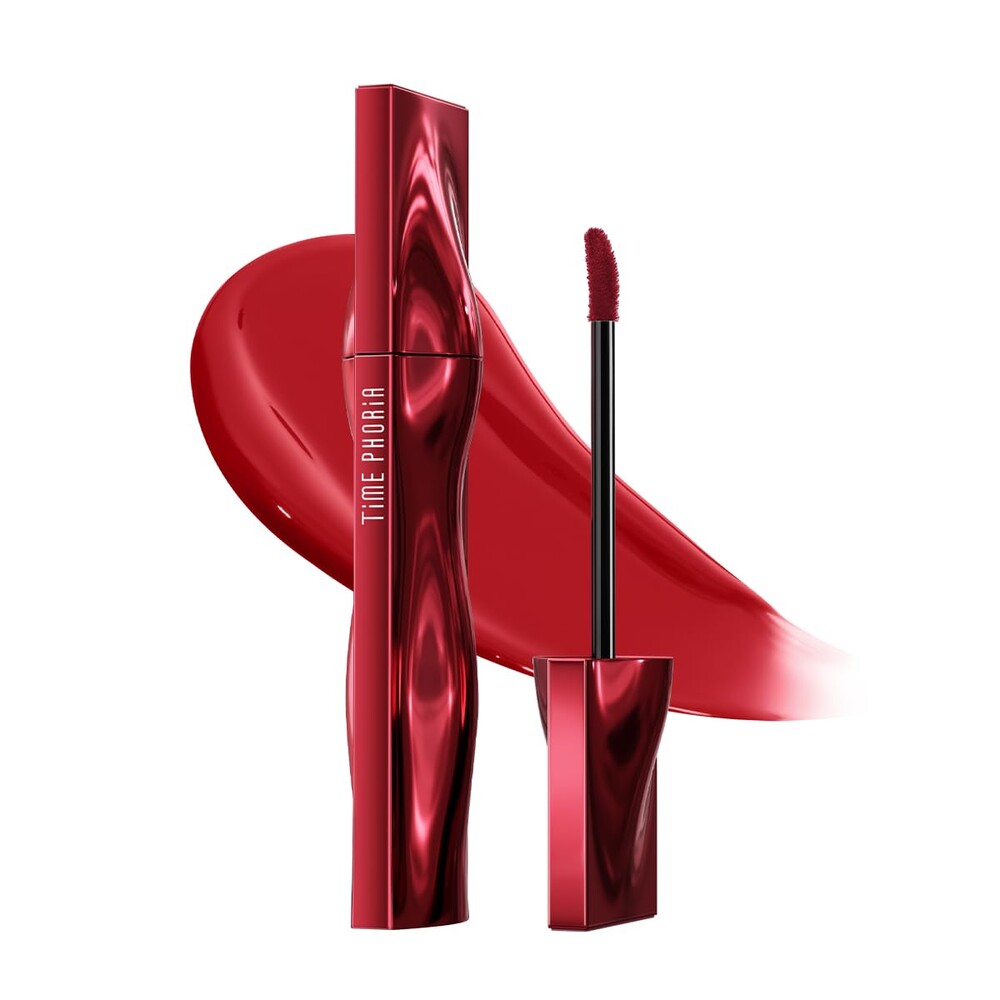 Aion Superstain Lip Stain Tattoo Ink, Long Lasting Semi-gloss Finish, Full Coverage Lip Tint with High Pigments, Hydrating Watery Gel True Warm Red Lip Color for Vibrant Stain 004 Nyssa