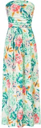 GRACE KARIN Women Strapless Dress Casual Loose Ruched Long Maxi Dress with Pockets
