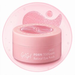 PDRN Eye Patches 5000ppm, Anti Smile Line & Wrinkle Under Eye Patches, Salmon DNA & Retinal Eye Mask for Puffy Eyes & Dark Circles, Eye Gels with Collagen & Peptides, 60 Pcs