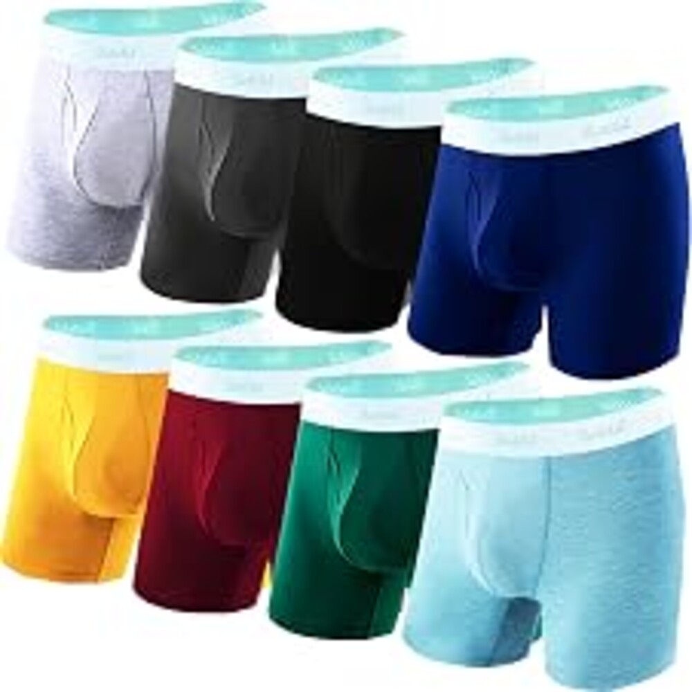 ROSTITCH Mens underwear Upgrade bamboo boxer briefs Breathable,cool dry Soft with Fly,Super elasticity,Multipack