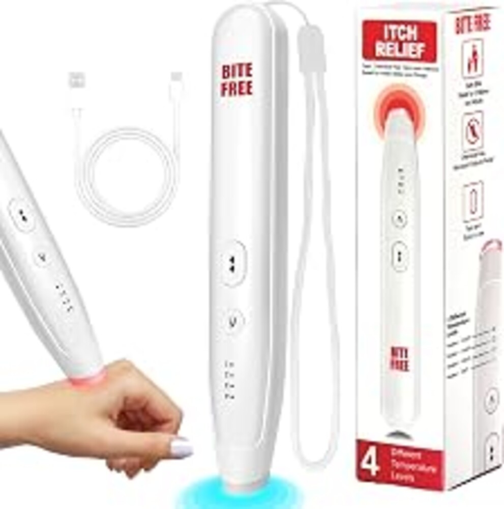 BITE FREE Bug Bite Itch Relief | Electronic, Safe, Rechargeble Healing Wand for Insect and Mosquito Bites, Stings, Swelling and Itch Relief Instantly - Saves Money on Batteries - 800 Uses per Charge
