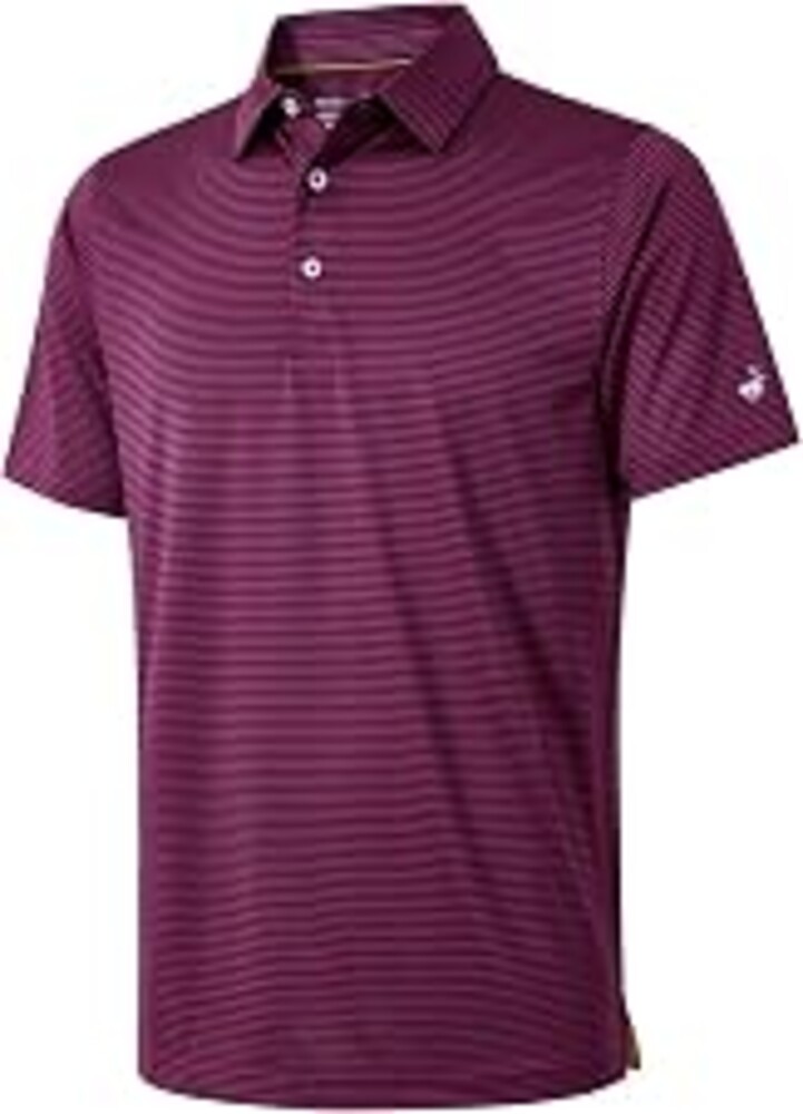 Golf Shirts for Boys Short Sleeve Moisture Wicking Dry Fit Performance Kids Youth Sport Striped Boys Polo Shirts