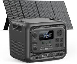 BLUETTI Elite 300 Solar Generator with 350W Solar Panel (Ship Separately), 3014.4Wh LFP Battery Backup with 2400W AC Outlets (4800W Surge), 3kWh Compact Power Station for Home Backup, Camping & RV Use