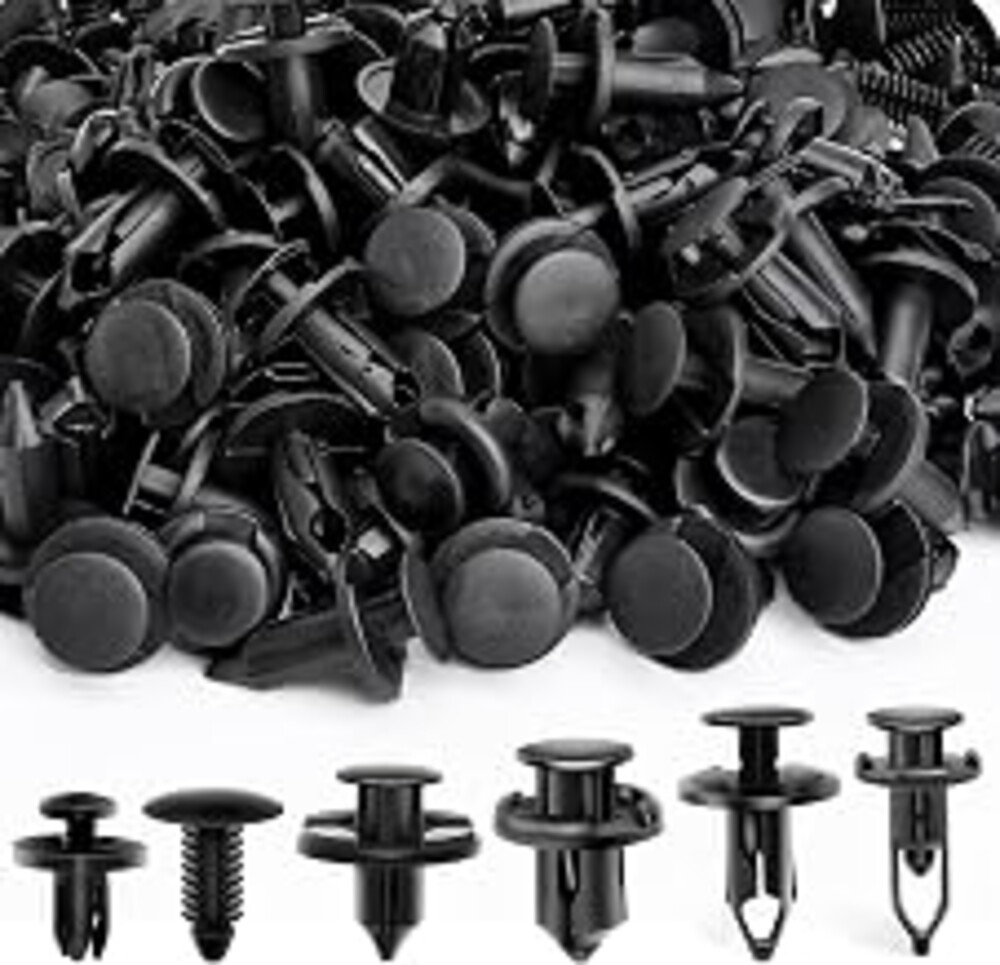Nilight 200PCS Car Retainer Clips 6mm 7mm 8mm 9mm 10mm Expansion Screws Replacement Kit Bumper Push Rivet Clips for GM Ford Toyota Honda Chrysler Nissan