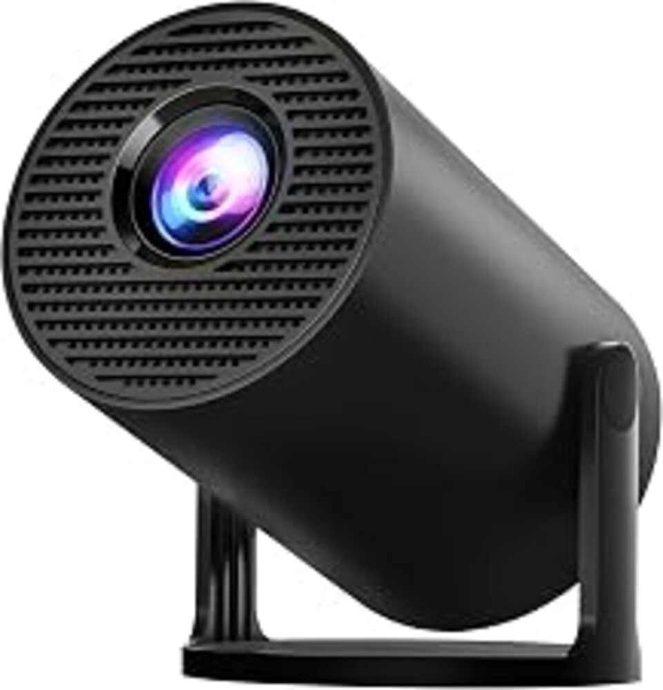 [Built-in Apps & 2025 Upgraded] Mini Projector with Wi-Fi 6 & Bluetooth 5.4, 1080P 4K Support Full HD, Auto Keystone 360° Portable Home Cinema Smart Projector for iOS/Android X1