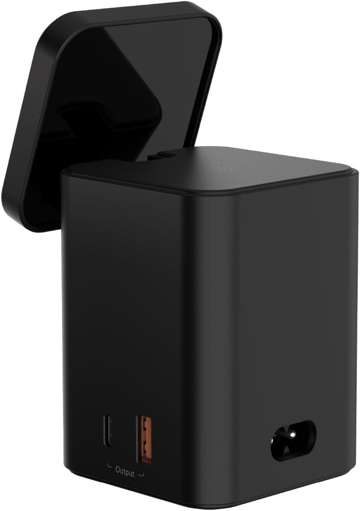 ADAM elements Mag 4 GaN 30W Magnetic 4-in-1 Charging Station, Wireless Desktop Charger for iPhone 17 16 15 14 Series, Apple Watch, AirPods & USB Devices (Black)