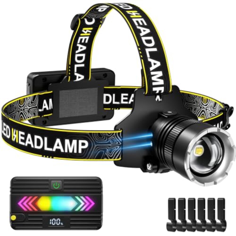 SPK Headlamp Rechargeable 90000 Lumen Su
