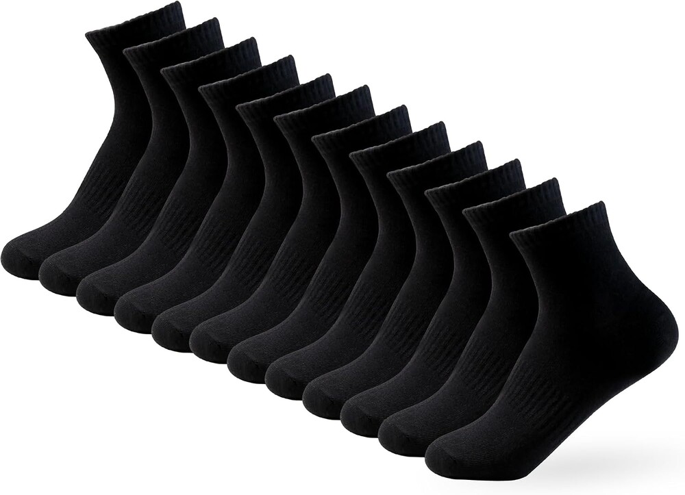 YOUNGTIME Low Cut Ankle Socks for Men and Women, 80% Cotton No Show Socks
